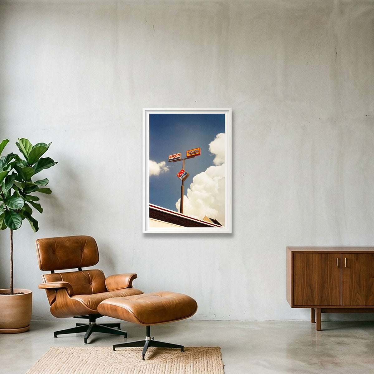 Dilemma -  Mid-Texas — 70×100cm, 28×39" White Frame