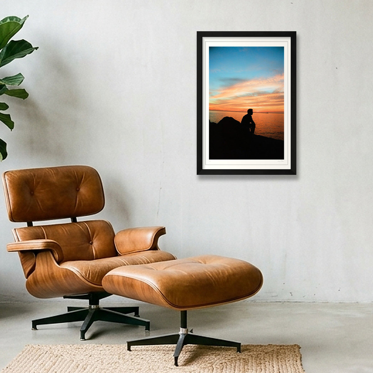 Sitting On The Dock Of A Bay - Cleveland, OH — 30×45cm, 12×18" Black Frame
