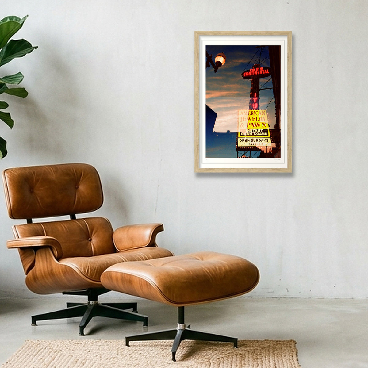 Diamonds and Rust - Chicago, IL  — 30×45cm, 12×18" Oak Frame