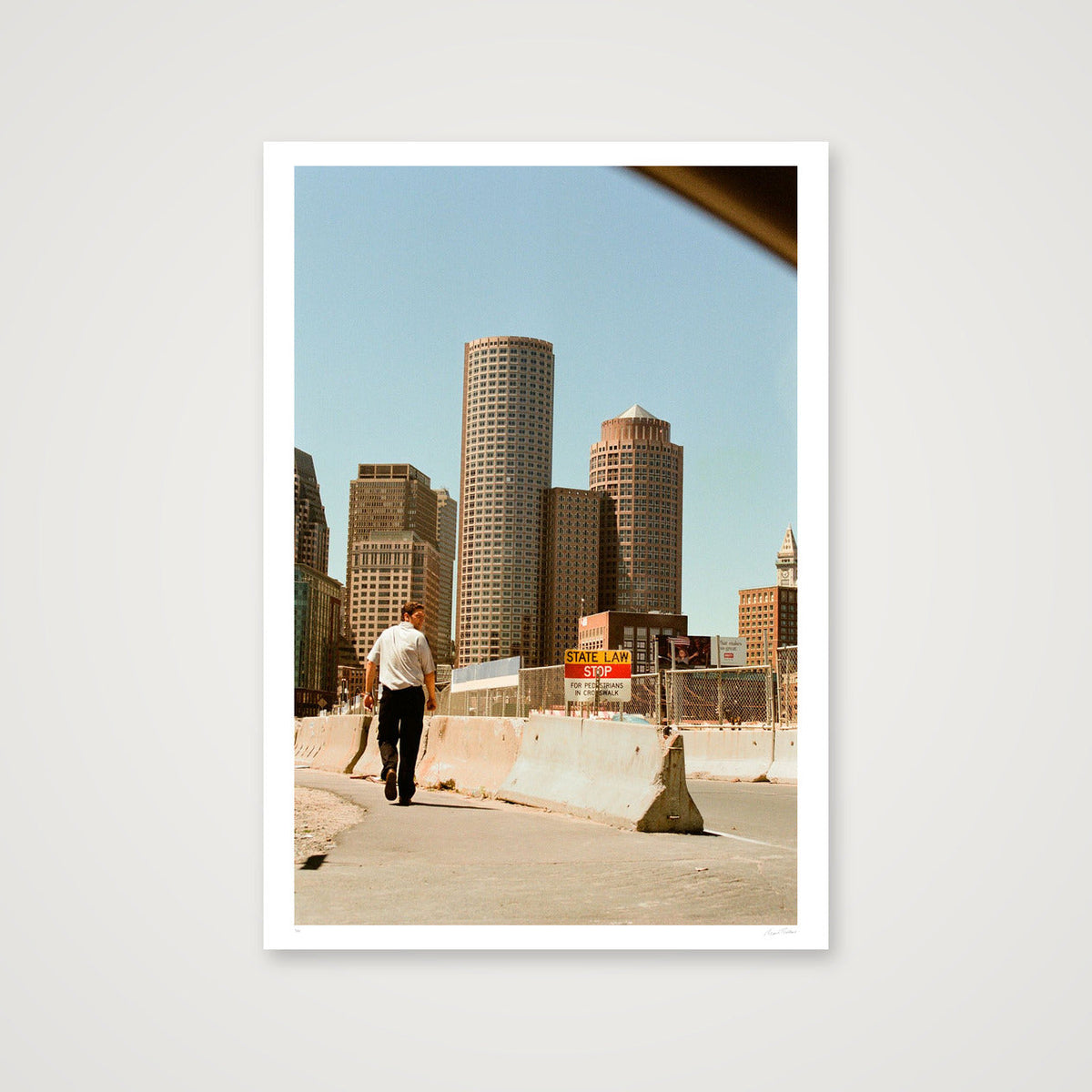 Looking Over My Shoulder - Boston, MA — 70×100cm, 28×39" Print only