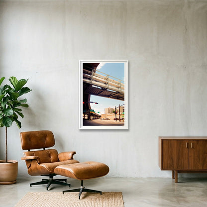 Gravier St. Blues -  New Orleans, LA  — 70×100cm, 28×39" White Frame