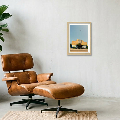 Leaving On A Jet Plane - Memphis, TN  — A4 (21×30cm, 8×12") Oak Frame