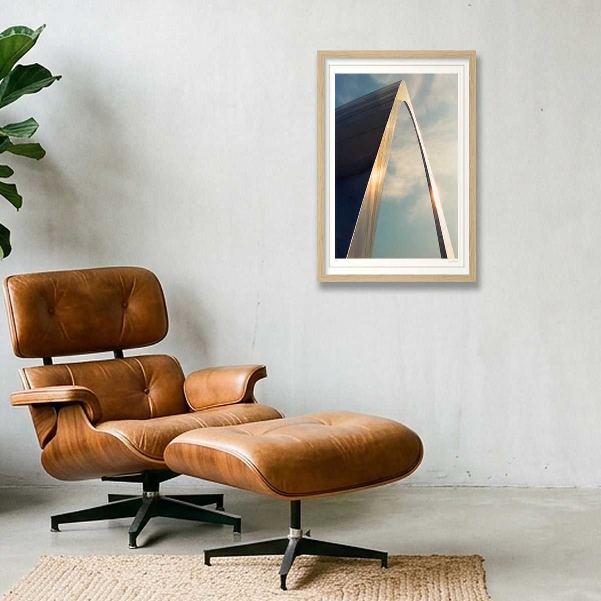 The Gateway to the West - St Louis, MO  — 30×45cm, 12×18" Oak Frame