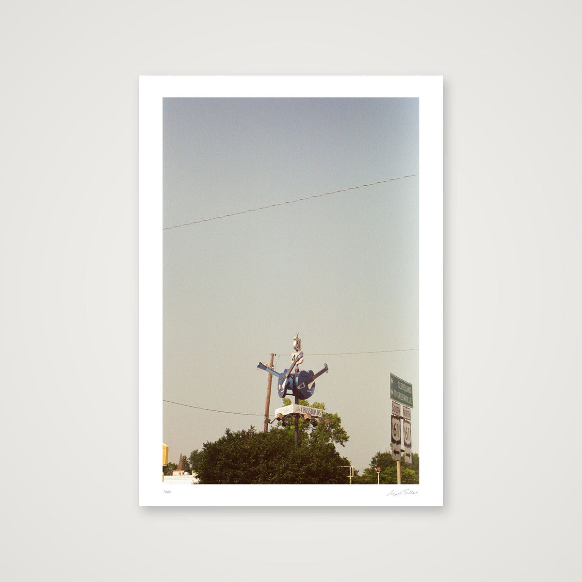 The Crossroads - Clarksdale, MS  — A4 (21×30cm, 8×12") Print only