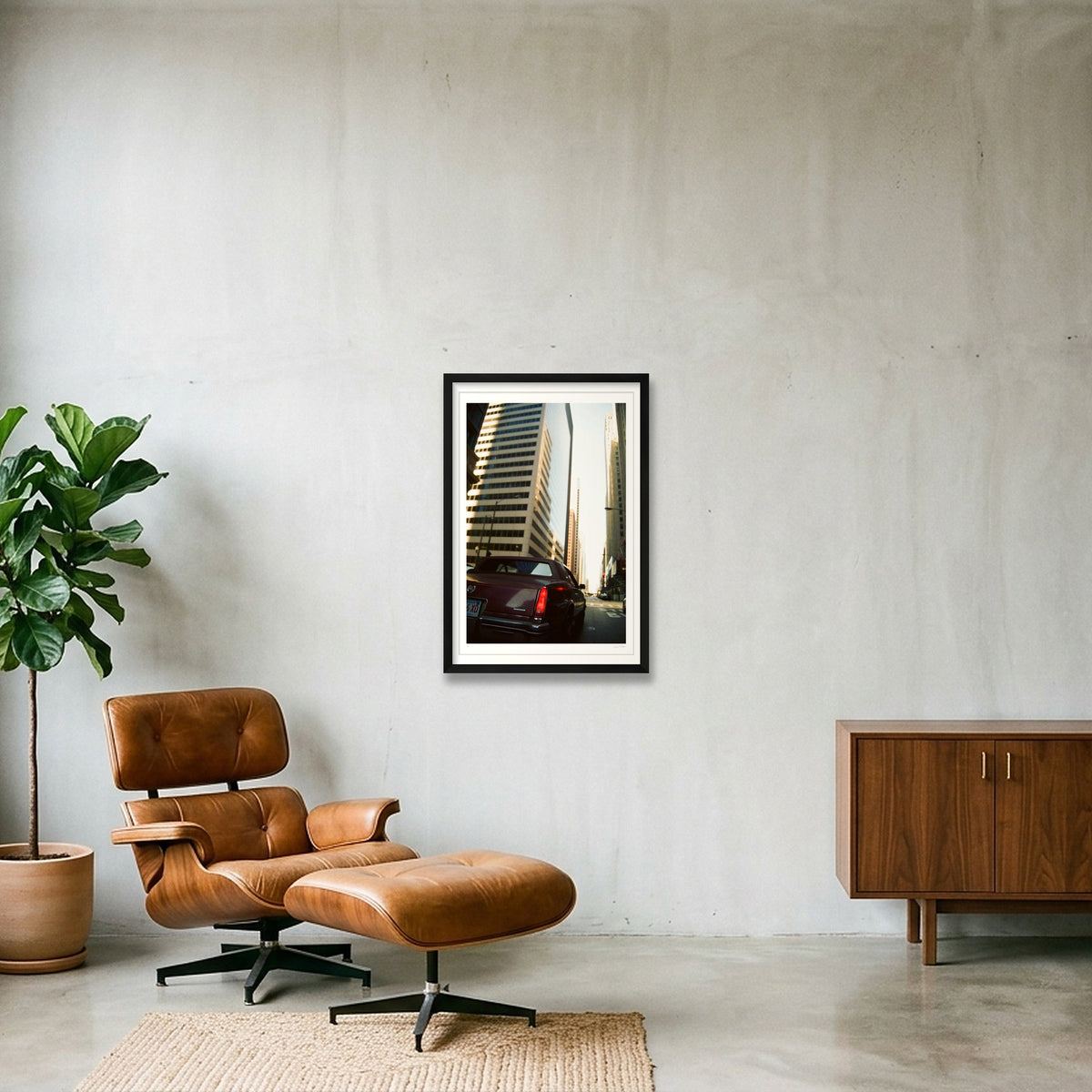Rufus in The Loop - Chicago, IL — 40×60cm, 16×24" Black Frame