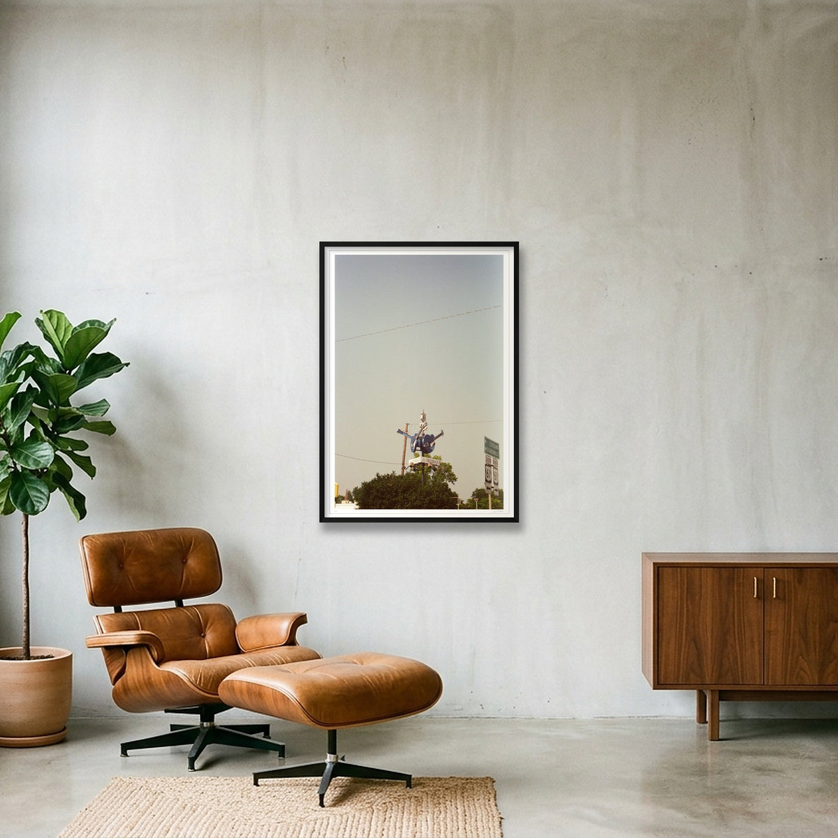 The Crossroads - Clarksdale, MS  — 70×100cm, 28×39" Black Frame