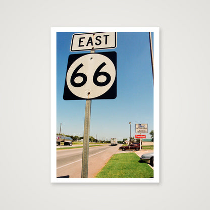 Get Your Kicks On Route 66 -  Route 66, OK — 70×100cm, 28×39" Print only