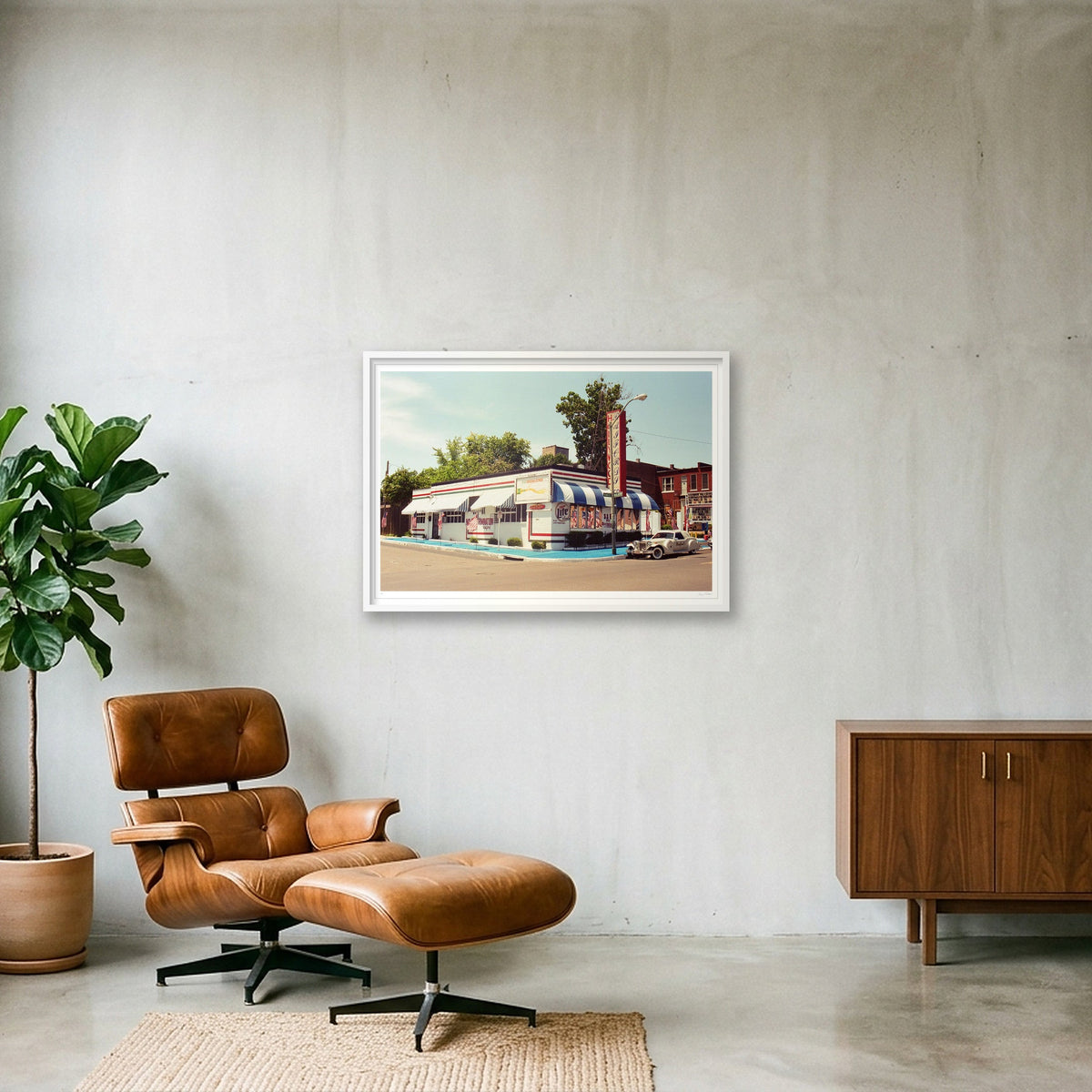 Hollywood Raiford - Memphis TN  — 100×70cm, 39×28" White Frame