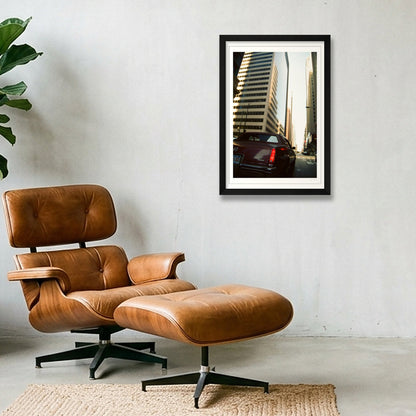 Rufus in The Loop - Chicago, IL — 30×45cm, 12×18" Black Frame