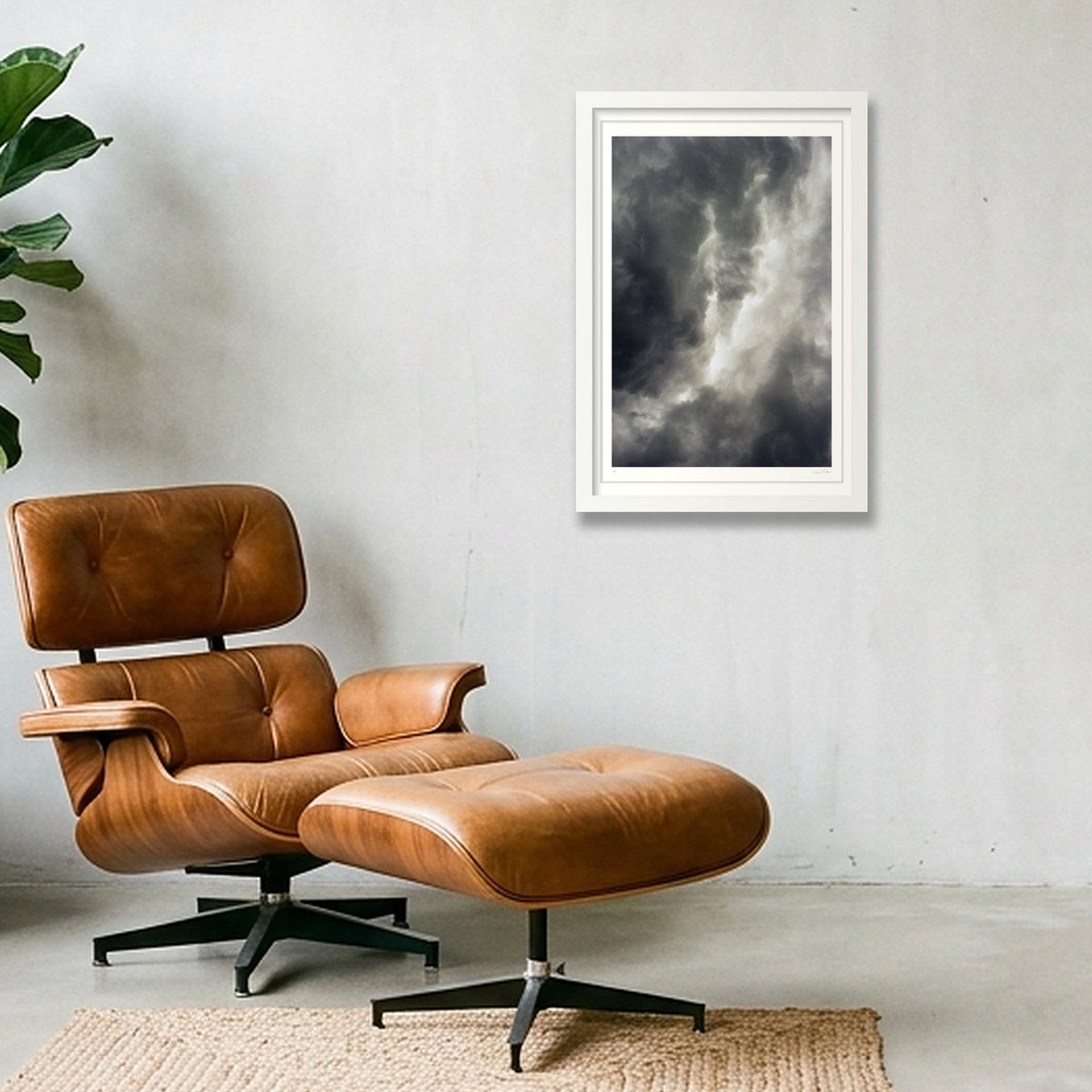 Everybody's Under the Same Cloud  - Austin, TX   — 30×45cm, 12×18" White Frame