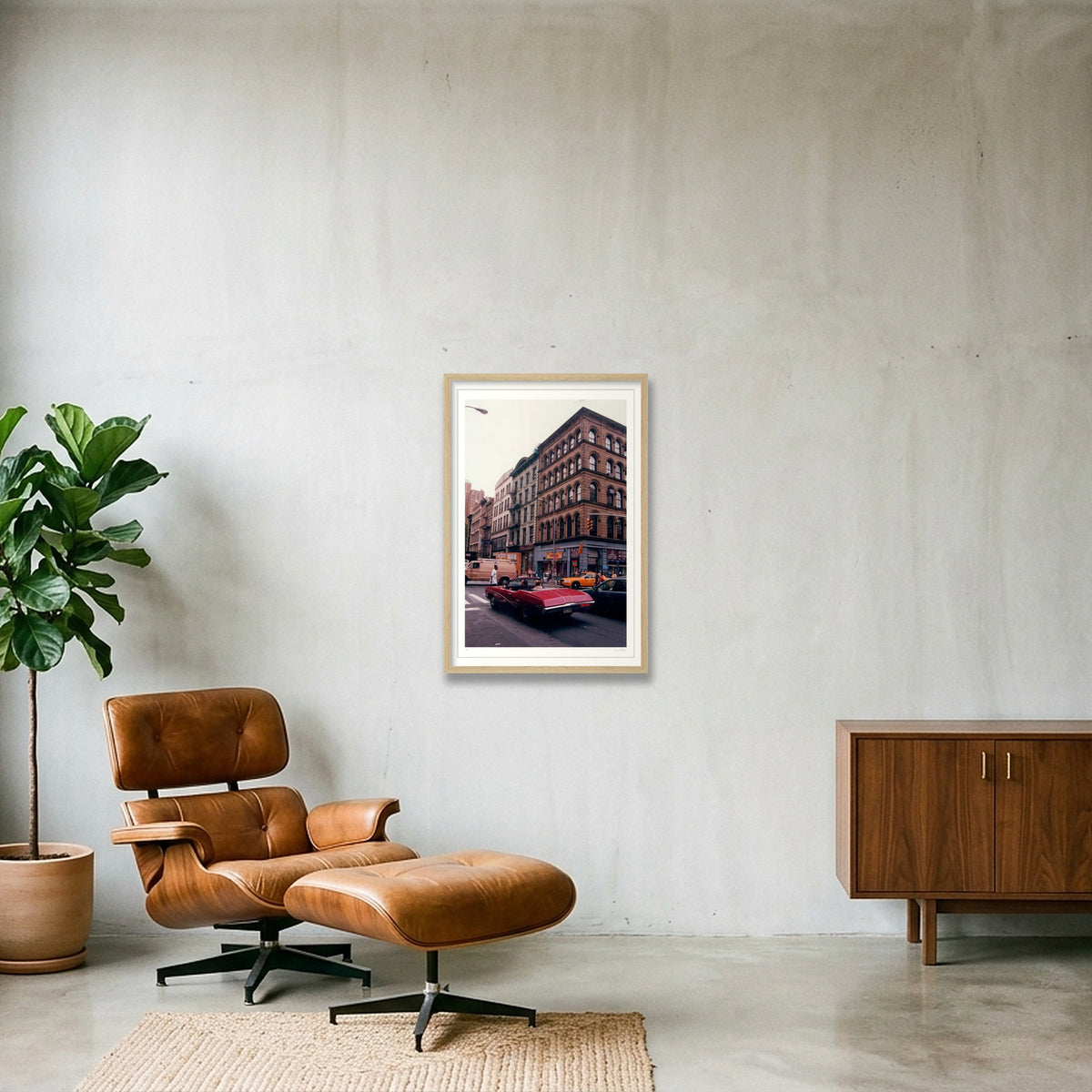 Skylark - Manhattan, NY — 40×60cm, 16×24" Oak Frame