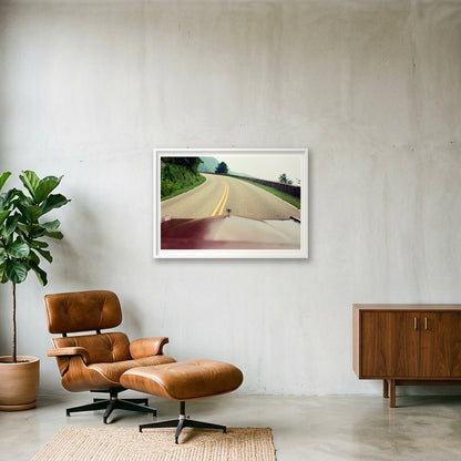 Country Roads - Skyline Drive, VA  — 100×70cm, 39×28" White Frame