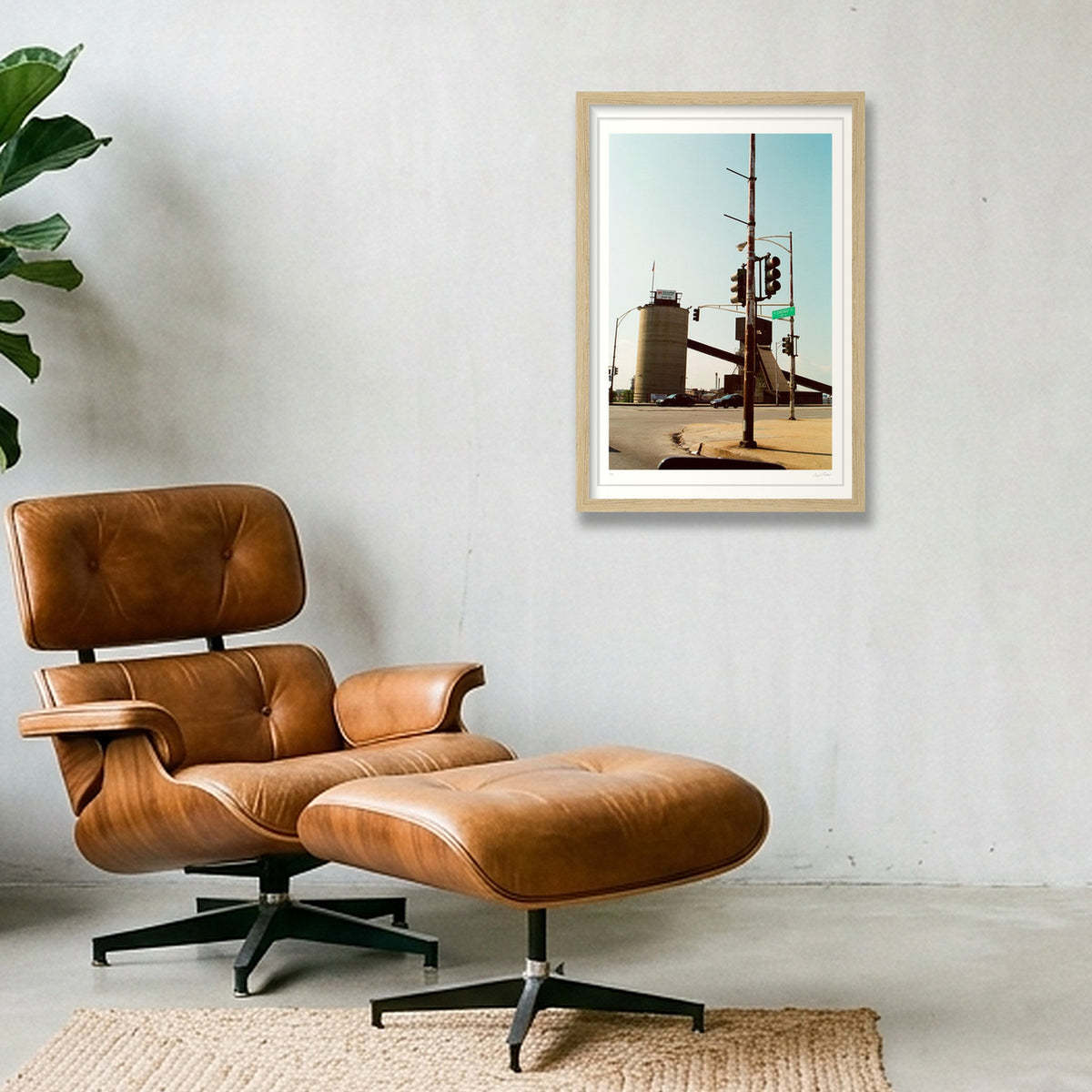 Paris of the Prairies - Chicago, IL  — 30×45cm, 12×18" Oak Frame
