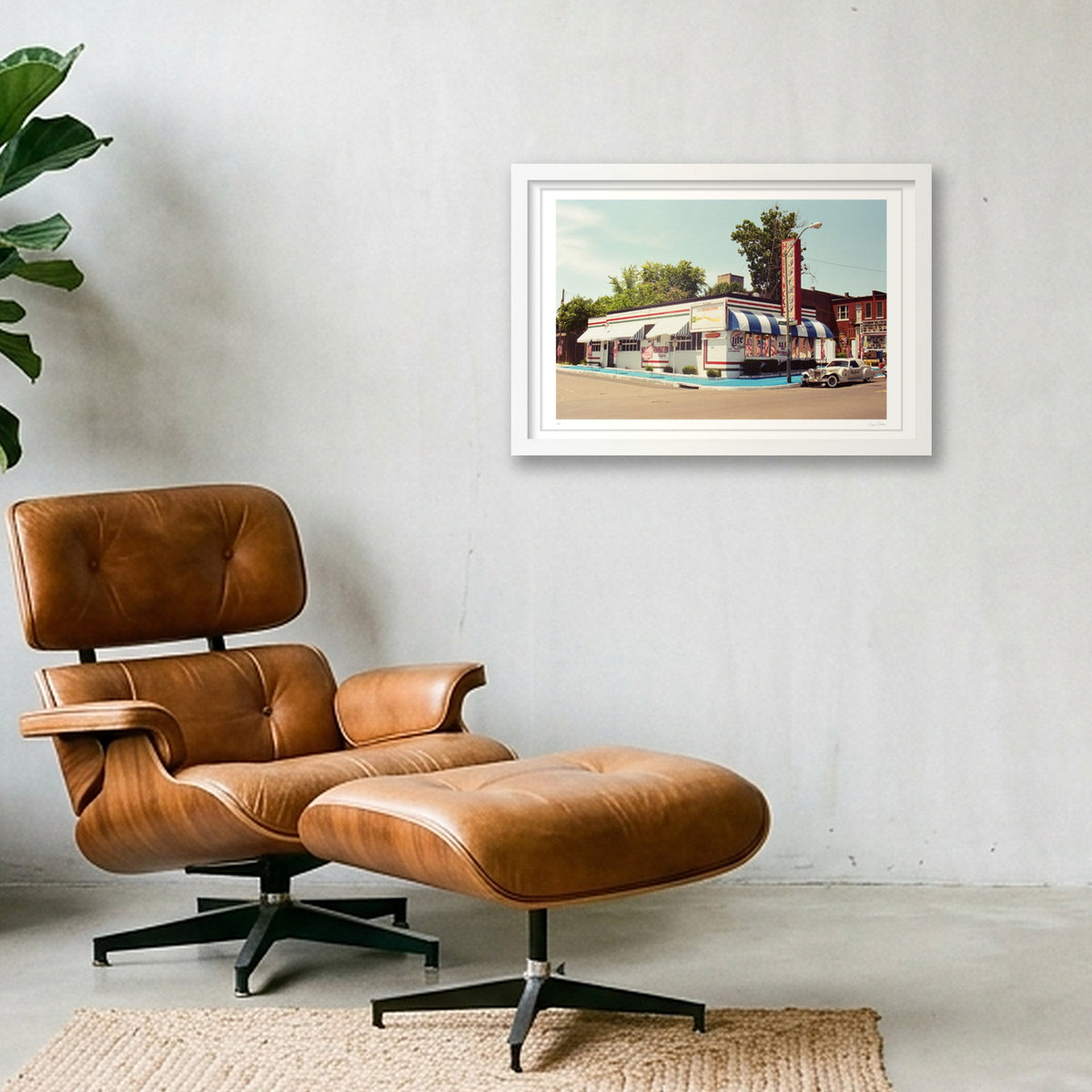 Hollywood Raiford - Memphis TN  — 45×30cm, 18×12" White Frame