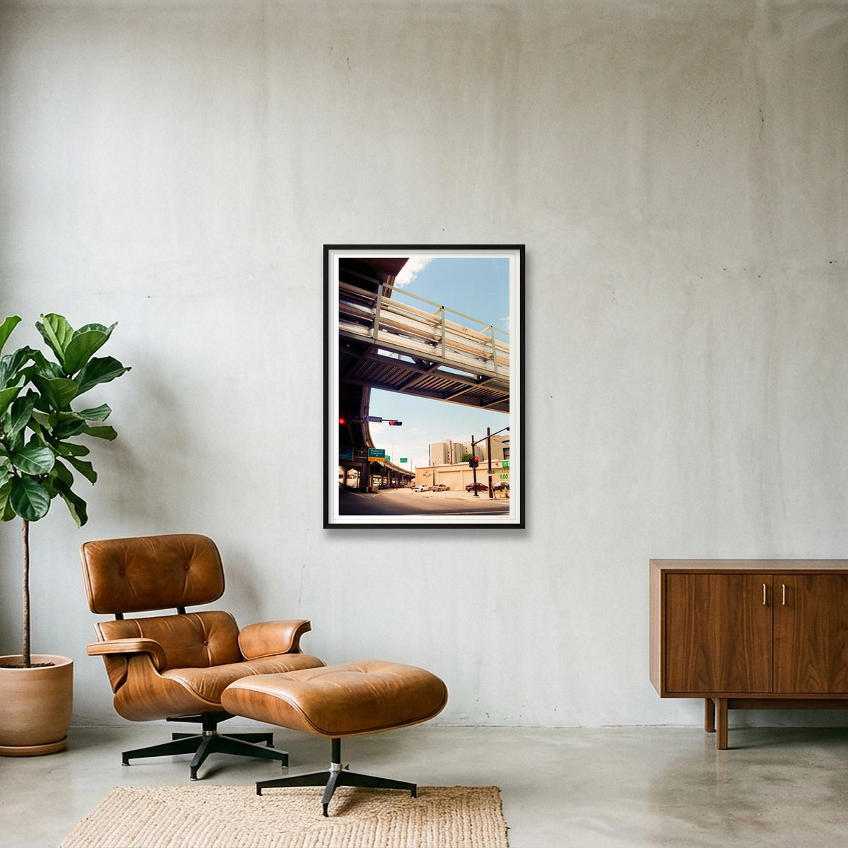 Gravier St. Blues -  New Orleans, LA  — 70×100cm, 28×39" Black Frame