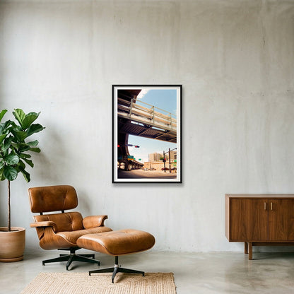 Gravier St. Blues -  New Orleans, LA  — 70×100cm, 28×39" Black Frame