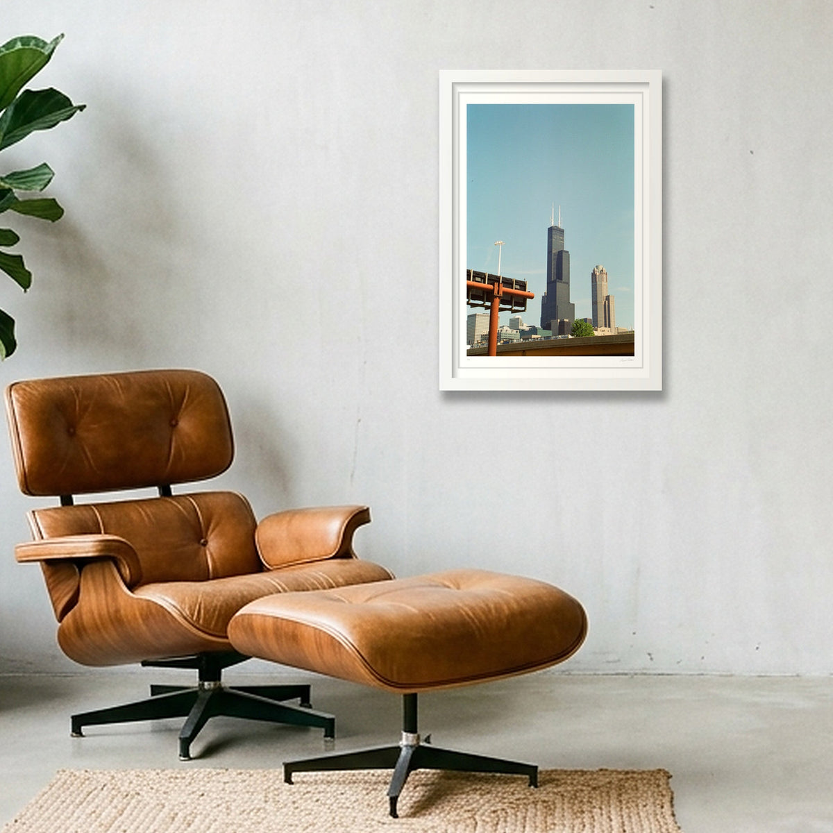 Sears Tower - Chicago, IL — 30×45cm, 12×18" White Frame