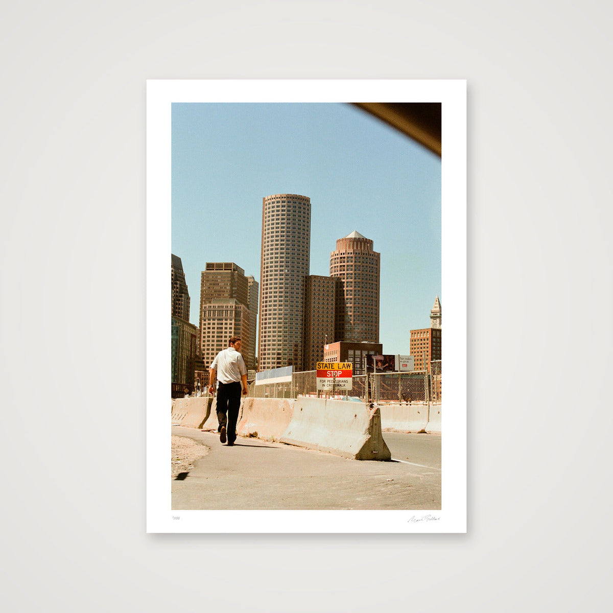 Looking Over My Shoulder - Boston, MA — A4 (21×30cm, 8×12") Print only
