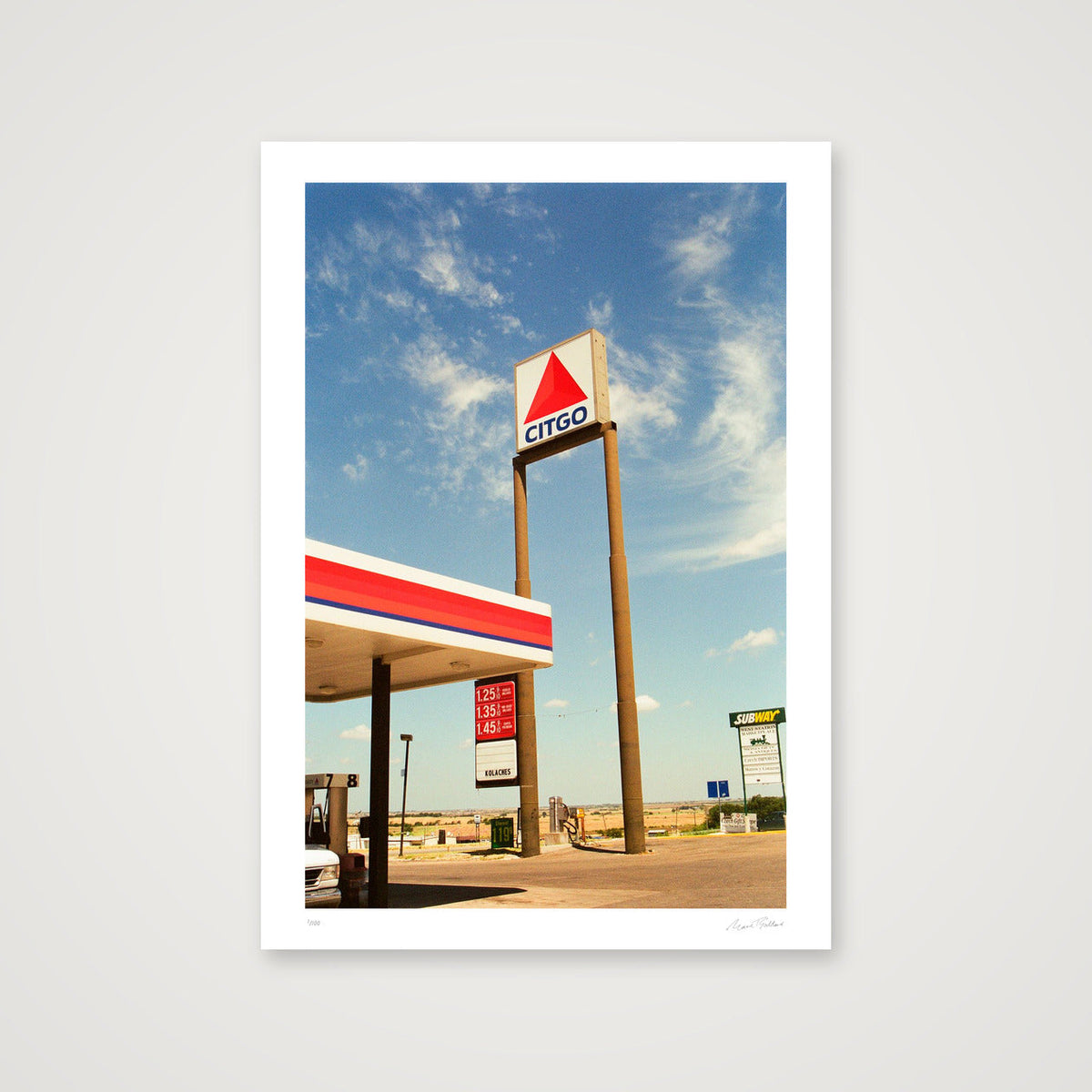 For What It's Worth - Mid-Texas  — A4 (21×30cm, 8×12") Print only