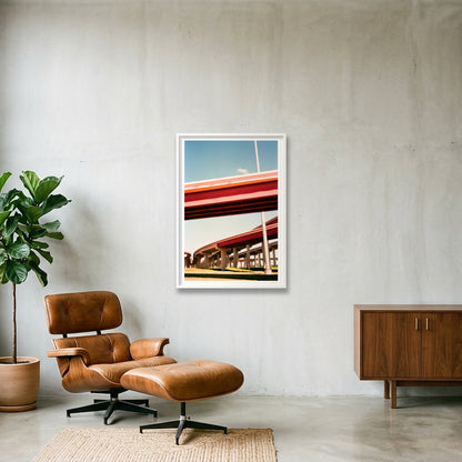 Fly Away - Mid-Texas  — 70×100cm, 28×39" White Frame