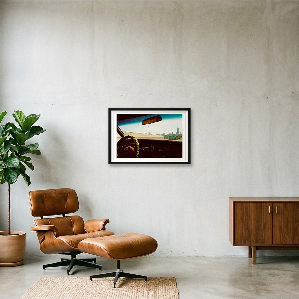 Chicago Bound Sears Tower - Chicago, IL — 60×40cm, 24×16" Black Frame