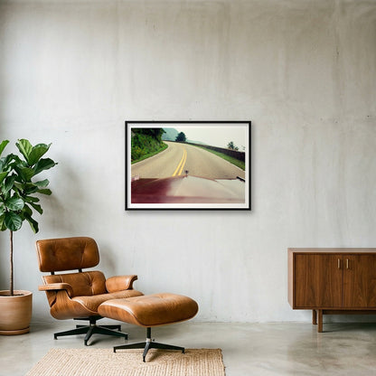 Country Roads - Skyline Drive, VA  — 100×70cm, 39×28" Black Frame