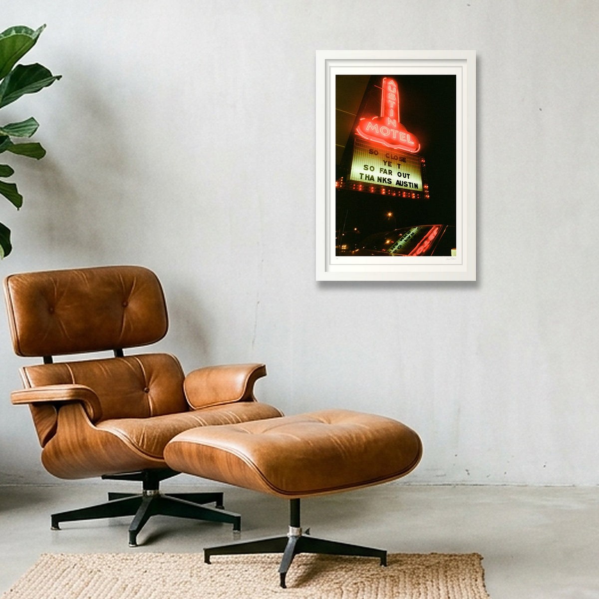 So Close Yet So Far Out - Austin, TX — 30×45cm, 12×18" White Frame
