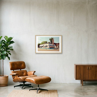 Hollywood Raiford - Memphis TN  — 60×40cm, 24×16" Oak Frame