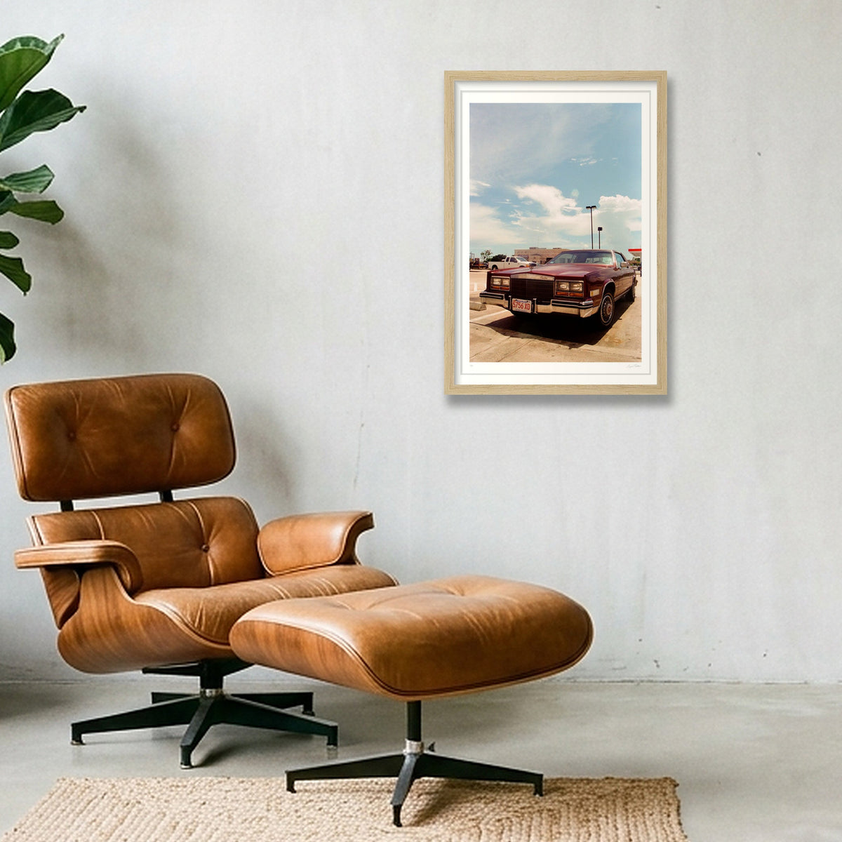 Losing Eldorado - Texas  — 30×45cm, 12×18" Oak Frame