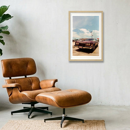 Losing Eldorado - Texas  — 30×45cm, 12×18" Oak Frame
