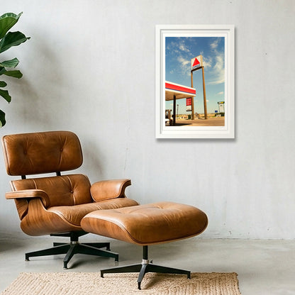 For What It's Worth - Mid-Texas  — 30×45cm, 12×18" White Frame