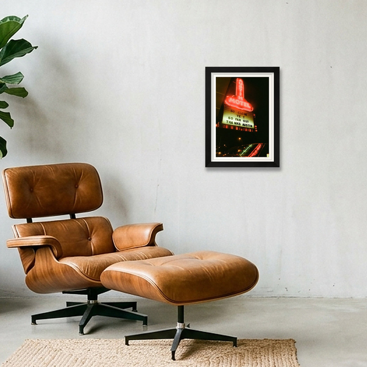 So Close Yet So Far Out - Austin, TX — A4 (21×30cm, 8×12") Black Frame