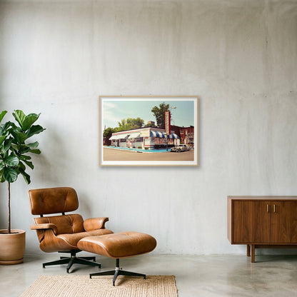 Hollywood Raiford - Memphis TN  — 100×70cm, 39×28" Oak Frame