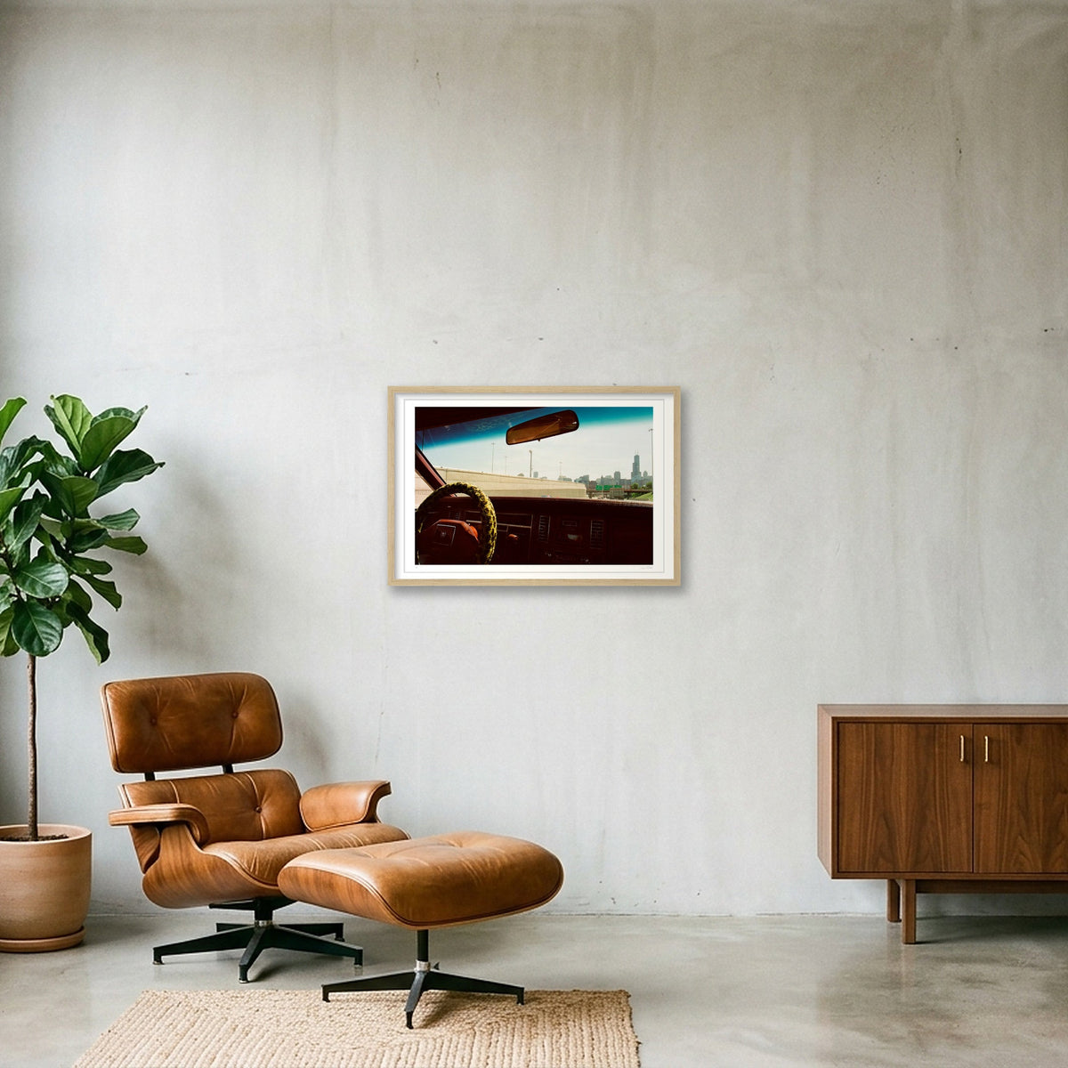 Chicago Bound Sears Tower - Chicago, IL — 60×40cm, 24×16" Oak Frame