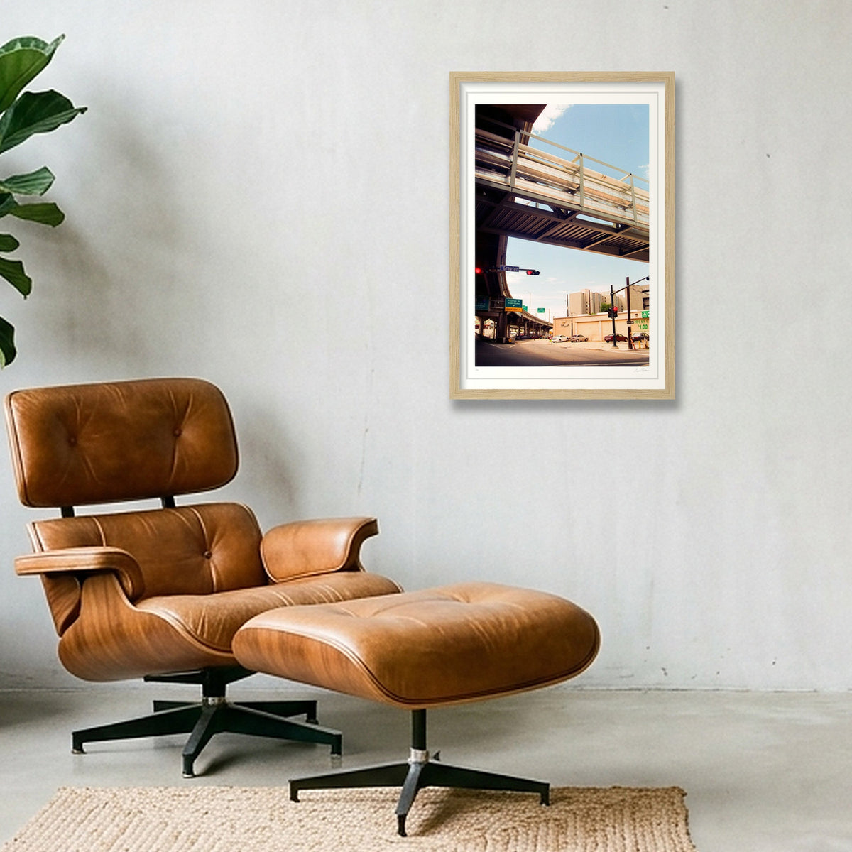 Gravier St. Blues -  New Orleans, LA  — 30×45cm, 12×18" Oak Frame