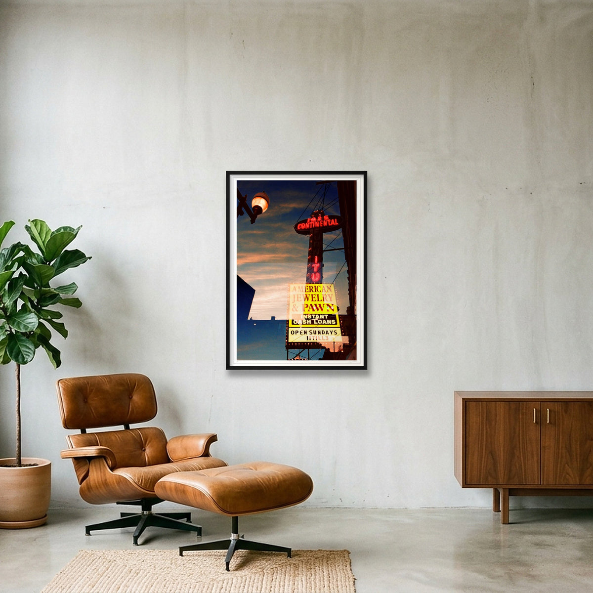 Diamonds and Rust - Chicago, IL  — 70×100cm, 28×39" Black Frame