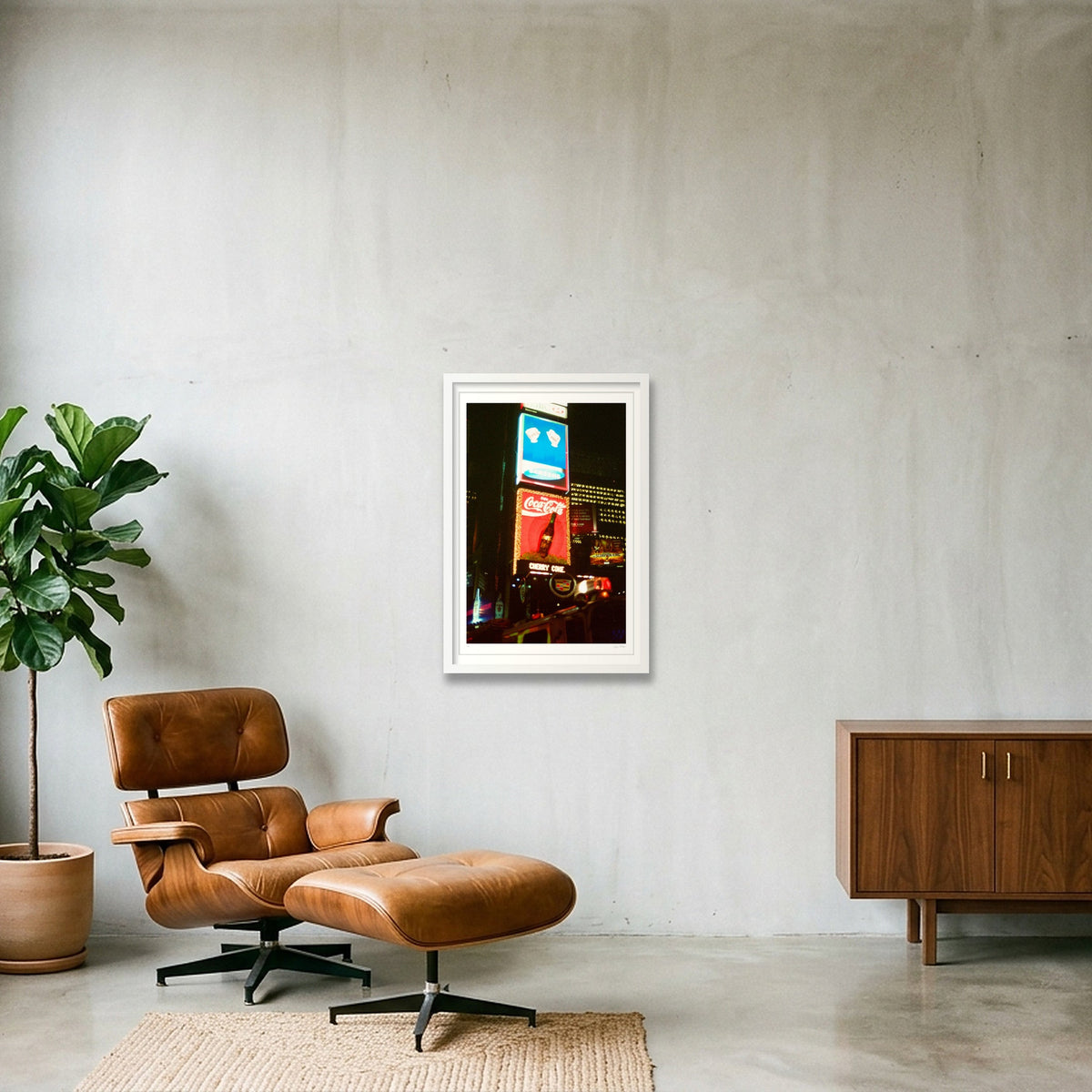 Coke and Cadillac - Times Square,  NYC — 40×60cm, 16×24" White Frame